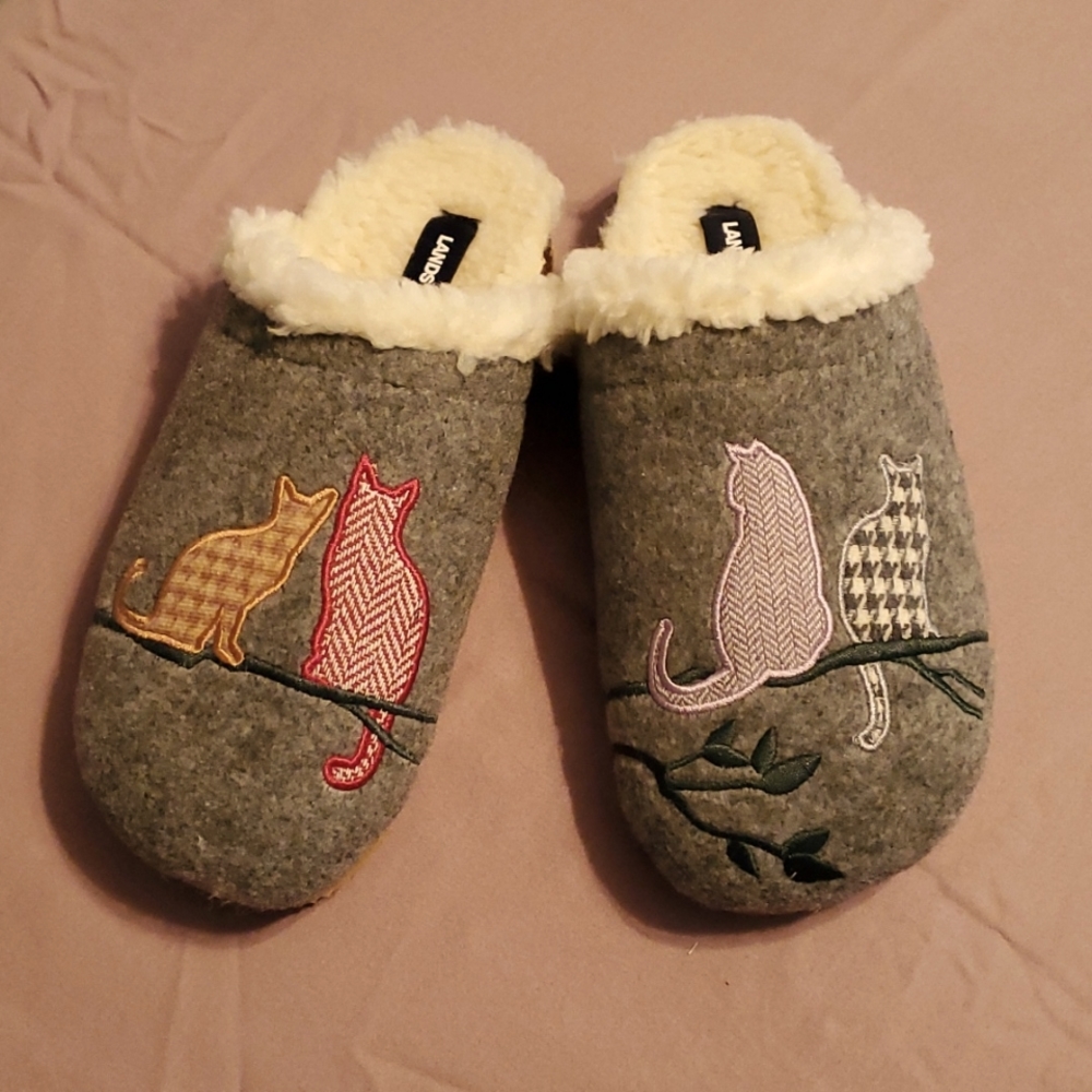 Land's End cat slippers